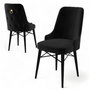 Hanah Home Pare - Juego de 6 Sillas en Negro